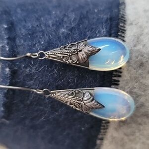 Moonstone sterling earrings